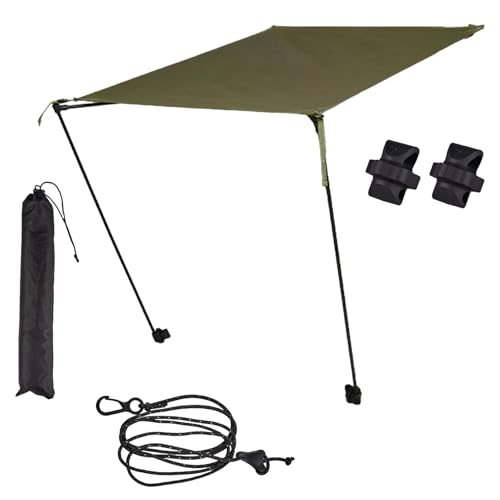 Jubilofex Gartenstühle Baldachin - Klappstuhl Campingstuhl Baldachin - Hochdienstgebiet Sonnenschatten tragbar für Patio Erwachsene Wanderung Garten Reise Sport im Freien Strandschwankungen Outdoor von Jubilofex