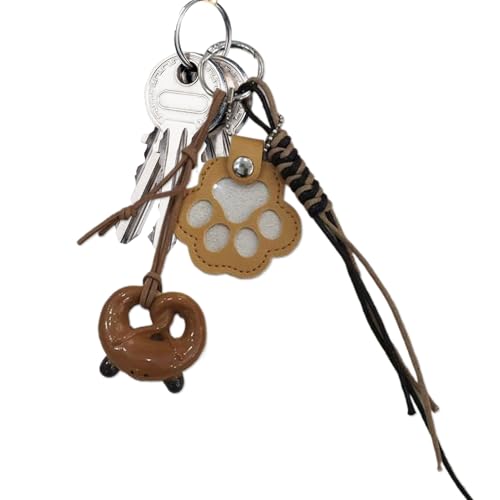 Jubilofex Katzenhaarschlüsselkette, Pet Memorial Keyring Keepsake | Memorial Charm Andenken Leichter Schlüsselring für Pfoten Welpen Kätzchen Familien zu Hause von Jubilofex