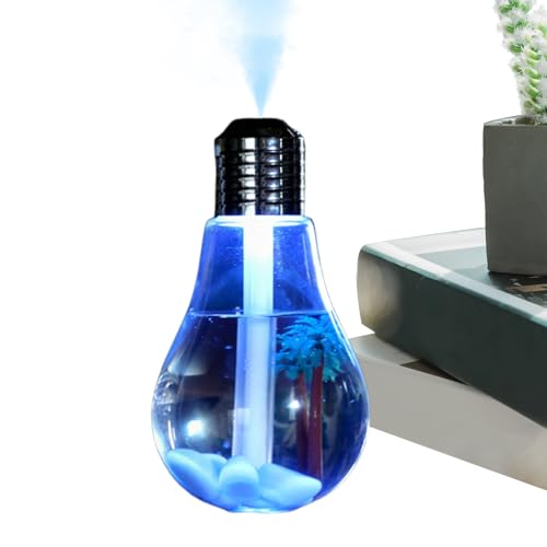 Jubilofex Luftbefeuchter Für Das Schlafzimmer | Tragbarer 400ml Luftbefeuchter Mit 7 Farblicht - Glühbirnen Design Leiser Diffusor für Schlafzimmer Haus Reise Auto Jubilofex Luftbefeuchter Für Das Schlafzimmer | Tragbarer 400ml Luftbefeuchter Mit 7 Farblicht - Glühbirnen Design Leiser Diffusor für Schlafzimmer Haus Reise Auto von Jubilofex