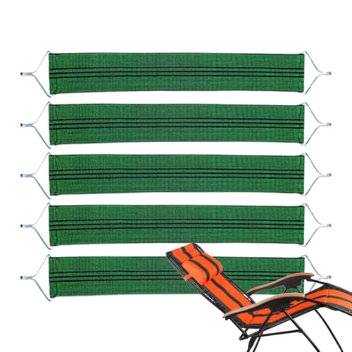 Jubilofex Verstellbare Stoffgurte für Liegestuhl, Ersatzgurte für Liegestuhl, 5-teiliges Set von Jubilofex