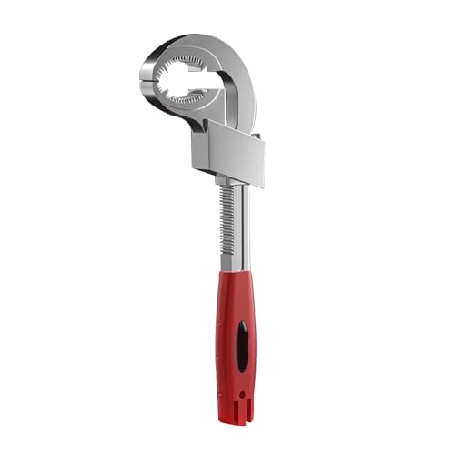 Jubilofex Verstellbarer Schraubenschlüssel - Installations-Werkzeug | Ergonomischer Schraubenschlüssel für Haushalt, Installation, Industrie, Bau, Küche, Waschbecken, Armaturen und Dusche Jubilofex Verstellbarer Schraubenschlüssel - Installations-Werkzeug | Ergonomischer Schraubenschlüssel für Haushalt, Installation, Industrie, Bau, Küche, Waschbecken, Armaturen und Dusche von Jubilofex