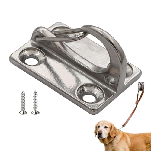 Jubilofex Wandhalterung Für Hundeleine | Robuste Zugseil Wandhalterung Für Draußen,Ausbruchsichere Aufhängung Für Große Kleine Grundstück Außenbereich Innenbereich Terrasse Garage Patio von Jubilofex