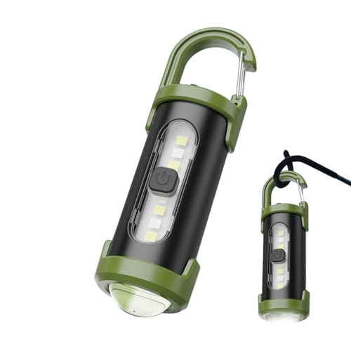 Keychain Taschenlampe - Compact Torch, microo Light | Kleine USB -wiederaufladbare Notfall -LED -Lampe, tägliche Taschenlampe für Wandern, Camping, Sicherheitsausrüstung, wesentliche Zubehör für das R von Jubilofex