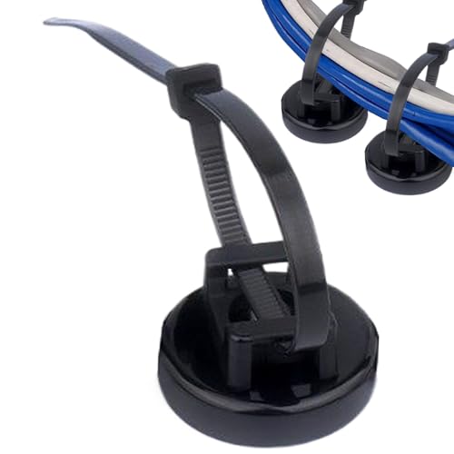 Kleberkabelbasis - Drahtklemme, Montageclip | Starker Selbststickbefestigungselement Für Schreibtisch Automobilwand Elektrische Kabelleitung Fixierorganisator Home Setup Networking Tidy Lösung von Jubilofex