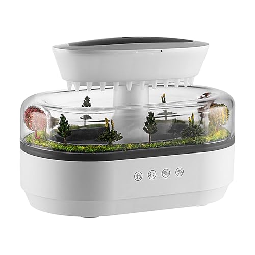 Raindrop Aroma Diffuser | für Nachtbäume Lichtdiffusor | Wassertropfen Luftbefeuchter Diffuser Luftbefeuchter 'Luft mit 7 wechselnden Farben für Schlafzimmer Groß Stan von Jubilofex