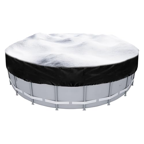 Runde Poolabdeckung | Sommerpool Cover Protector mit Kordelkordel - Oxford Stoff wasserdichte -Beschützer für den Garten in Gartenhof Hof Gartenpark Rasen von Jubilofex