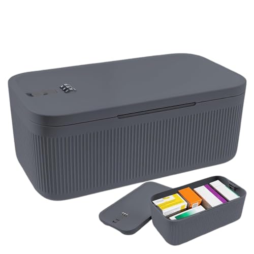 Schließbarer Box - Medikamentenfall Mit Kombinationscode | Tragbarer Kühlschrankbehälter Für Lebensmittel Medikamente Snacks Zug Garage Reisen Außenkampffähigkeiten Verbesserte Sicherheitsfunktionen: von Jubilofex