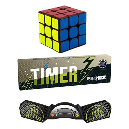 Stapelbare Matten-Timer – Touch-Control-Cubing-Timer Mit Einer Genauigkeit Von 0,001 Sekunden | Von Sport Stacking Cubing Associations Empfohlen, Genauigkeit 0,001 Sekunde, Batterien Im Lieferumfang E von Jubilofex