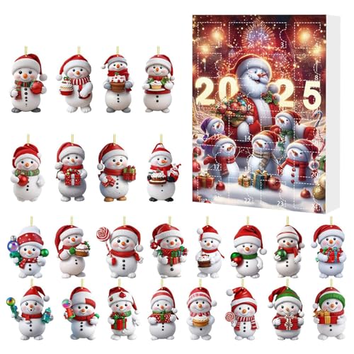 Weihnachtskalender - Kreativer 2D Acryl Kalender | Baumschmuck Schneethema für Kinder Frauen Männer Mädchen für Erwachsene Fenster Display Weihnachtskalender - Kreativer 2D Acryl Kalender | Baumschmuck Schneethema für Kinder Frauen Männer Mädchen für Erwachsene Fenster Display von Jubilofex