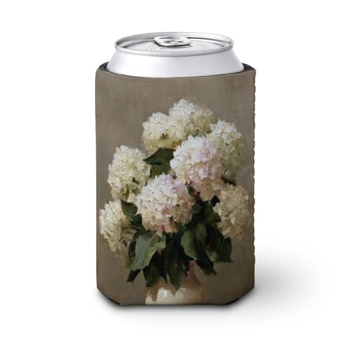 Bierdosen-Kühlhülle, Hortensienstrauß in einer Vase, Bierkühler, weich, isoliert, Getränkehalter für Party, Strand, Event, Zuhause von Jubonexis