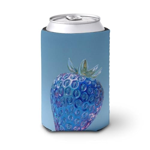 Bierdosen-Kühlhülle, transparentes blaues Glas, Erdbeerdosenabdeckung, Bierkühler, weich, isoliert, Getränkehalter für Party, Strand, Event, Zuhause Bierdosen-Kühlhülle, transparentes blaues Glas, Erdbeerdosenabdeckung, Bierkühler, weich, isoliert, Getränkehalter für Party, Strand, Event, Zuhause von Jubonexis