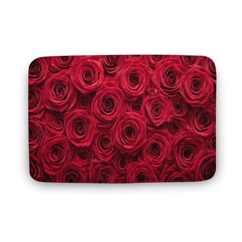 Jubonexis Abstrakter Badezimmer-Türteppich, extra weicher Korallensamt, schnelle Wasseraufnahme, rutschfest, bequem, Badteppich, 50 x 80 cm von Jubonexis