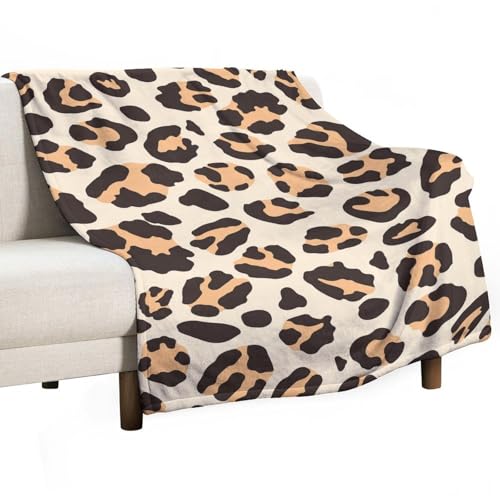 Jubonexis Anti-Pilling-Überwurf, Decke mit Leopardenmuster, gemütlich, strapazierfähig, für Schlafzimmer, Wohnzimmer, Couch, Sofa, Bett, 127 x 152,4 cm Jubonexis Anti-Pilling-Überwurf, Decke mit Leopardenmuster, gemütlich, strapazierfähig, für Schlafzimmer, Wohnzimmer, Couch, Sofa, Bett, 127 x 152,4 cm von Jubonexis