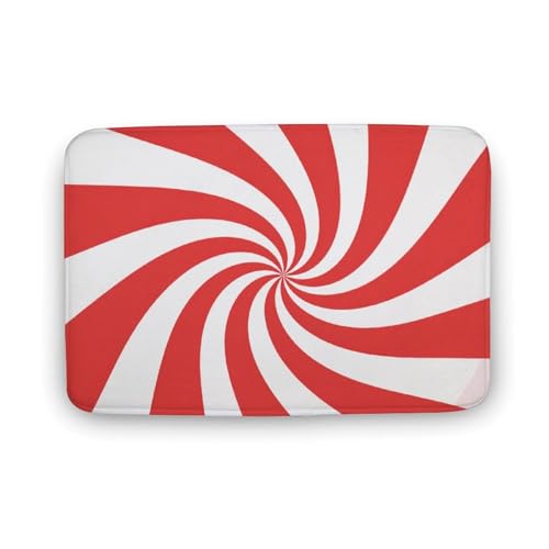Jubonexis Badezimmer-Fußmatte, extra weich, Korallensamt, schnelle Wasseraufnahme, rutschfest, bequem, 50 x 80 cm, Rot / Weiß Jubonexis Badezimmer-Fußmatte, extra weich, Korallensamt, schnelle Wasseraufnahme, rutschfest, bequem, 50 x 80 cm, Rot / Weiß von Jubonexis