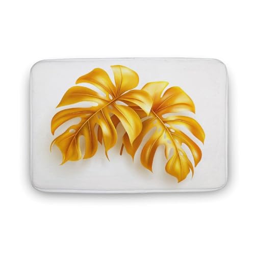 Jubonexis Badezimmer-Fußmatte, extra weich, Korallensamt, schnelle Wasseraufnahme, rutschfest, bequem, Badteppich, 40 x 60 cm von Jubonexis