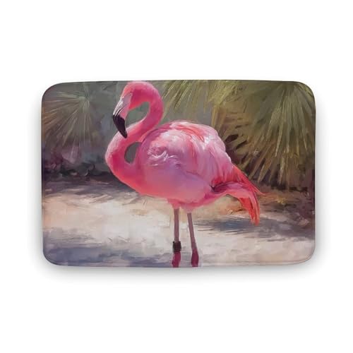 Jubonexis Badezimmer-Fußmatte, extra weicher Korallensamt, schnelle Wasseraufnahme, rutschfest, bequem, Badematte, 50 x 80 cm, Rosa Jubonexis Badezimmer-Fußmatte, extra weicher Korallensamt, schnelle Wasseraufnahme, rutschfest, bequem, Badematte, 50 x 80 cm, Rosa von Jubonexis