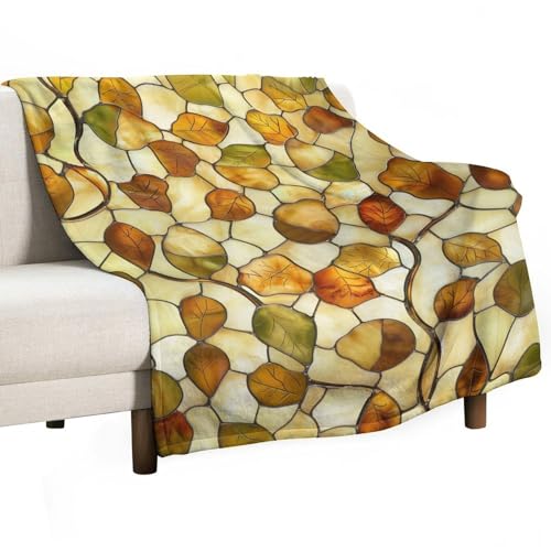 Jubonexis Buntglas-Überwurf, , goldbraun, Anti-Pilling, gemütlich, langlebig, Decke für Schlafzimmer, Wohnzimmer, Couch, Sofa, Bett, 127 x 152,4 cm Jubonexis Buntglas-Überwurf, , goldbraun, Anti-Pilling, gemütlich, langlebig, Decke für Schlafzimmer, Wohnzimmer, Couch, Sofa, Bett, 127 x 152,4 cm von Jubonexis
