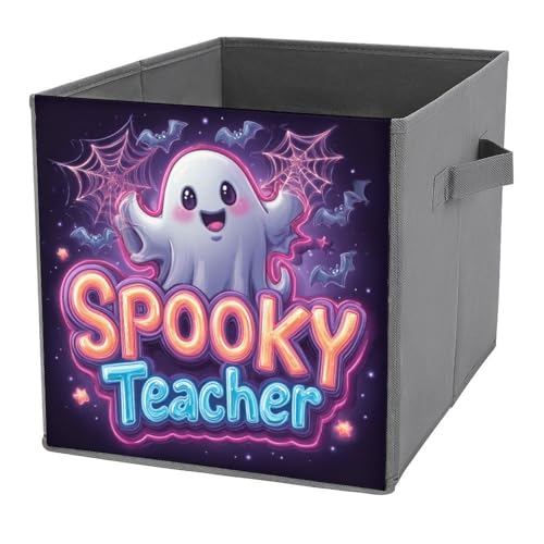 Jubonexis Coquette Ghost Neon Spooky Teacher Halloween Cube Storage Bins Storage Cubes Storage Cubes Foldable Decorative Fabric Storage Baskets Home Organizer with Handles for Shelves,Closet, 27x27 CM Jubonexis Coquette Ghost Neon Spooky Teacher Halloween Cube Storage Bins Storage Cubes Storage Cubes Foldable Decorative Fabric Storage Baskets Home Organizer with Handles for Shelves,Closet, 27x27 CM von Jubonexis