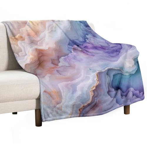 Jubonexis Fantasy-Steinplatte, weicher Lavendel, blasses Pfirsichblau, Anti-Pilling-Überwurf, Decke, gemütlich, langlebig, Decke für Schlafzimmer, Wohnzimmer, Couch, Sofa, Bett, 127 x 152,4 cm Jubonexis Fantasy-Steinplatte, weicher Lavendel, blasses Pfirsichblau, Anti-Pilling-Überwurf, Decke, gemütlich, langlebig, Decke für Schlafzimmer, Wohnzimmer, Couch, Sofa, Bett, 127 x 152,4 cm von Jubonexis