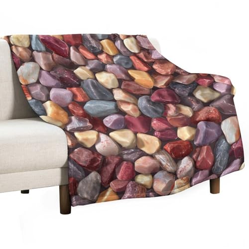 Jubonexis Mehrfarbige Überwurfdecke mit Steinstruktur, Anti-Pilling, gemütlich, langlebig, Decke für Schlafzimmer, Wohnzimmer, Couch, Sofa, Bett, 127 x 152,4 cm Jubonexis Mehrfarbige Überwurfdecke mit Steinstruktur, Anti-Pilling, gemütlich, langlebig, Decke für Schlafzimmer, Wohnzimmer, Couch, Sofa, Bett, 127 x 152,4 cm von Jubonexis