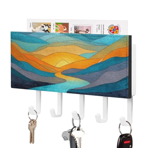Jubonexis Schlüsselhalter für Wandbrief, Wandmontage, mit 5 Haken, Acryl-Schlüsselbrett für Zuhause, Büro, Eingangsbereich Jubonexis Schlüsselhalter für Wandbrief, Wandmontage, mit 5 Haken, Acryl-Schlüsselbrett für Zuhause, Büro, Eingangsbereich von Jubonexis