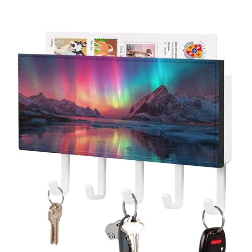 Jubonexis Schlüsselhalter für die Wand, Post Organizer, Wandhalterung mit 5 Haken, Acryl-Schlüsselbrett für Zuhause, Büro, Eingangsbereich Jubonexis Schlüsselhalter für die Wand, Post Organizer, Wandhalterung mit 5 Haken, Acryl-Schlüsselbrett für Zuhause, Büro, Eingangsbereich von Jubonexis