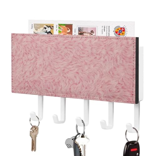 Jubonexis Schlüsselhalter mit Tierhautmuster, Wandmontage, mit 5 Haken, Acryl-Schlüsselbrett für Zuhause, Büro, Eingangsbereich, Rosa Jubonexis Schlüsselhalter mit Tierhautmuster, Wandmontage, mit 5 Haken, Acryl-Schlüsselbrett für Zuhause, Büro, Eingangsbereich, Rosa von Jubonexis