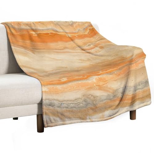 Jubonexis Überwurfdecke mit Steinstruktur, fusselfrei, gemütlich, strapazierfähig, für Schlafzimmer, Wohnzimmer, Couch, Sofa, Bett, 127 x 152,4 cm, Hellorange / cremefarben Jubonexis Überwurfdecke mit Steinstruktur, fusselfrei, gemütlich, strapazierfähig, für Schlafzimmer, Wohnzimmer, Couch, Sofa, Bett, 127 x 152,4 cm, Hellorange / cremefarben von Jubonexis