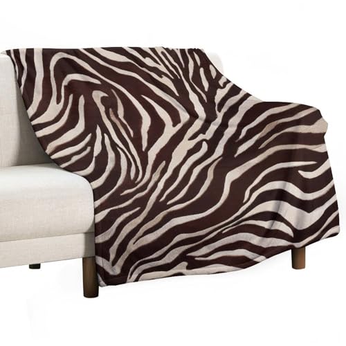 Jubonexis Überwurfdecke mit Zebramuster, Anti-Pilling, gemütlich, langlebig, Decke für Schlafzimmer, Wohnzimmer, Couch, Sofa, Bett, 127 x 152,4 cm, Braun und Weiß Jubonexis Überwurfdecke mit Zebramuster, Anti-Pilling, gemütlich, langlebig, Decke für Schlafzimmer, Wohnzimmer, Couch, Sofa, Bett, 127 x 152,4 cm, Braun und Weiß von Jubonexis