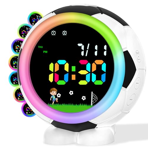 Juboos Wecker Kinder Digital Jungen Mädchen,Kinderwecker mit Bunt,Nachtlicht,Snooze,6Klingeltöne,12/24H,Einschulungs Geschenke für Kinder 4-15 Jahren Juboos Wecker Kinder Digital Jungen Mädchen,Kinderwecker mit Bunt,Nachtlicht,Snooze,6Klingeltöne,12/24H,Einschulungs Geschenke für Kinder 4-15 Jahren von Juboos