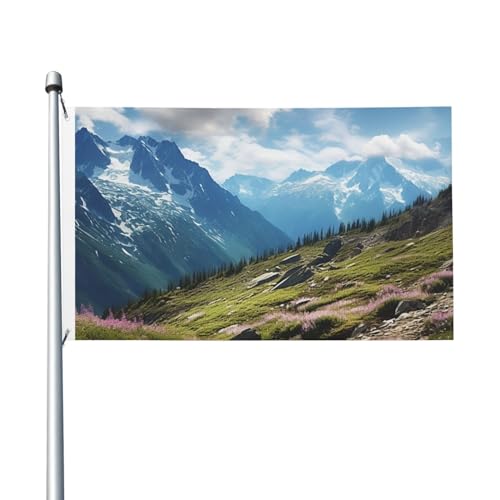 Bergflaggen für den Außenbereich, 90 x 150 cm, doppelseitige saisonale Gartenflagge, Urlaubsflagge, Banner mit Ösen, Outdoor-Flagge für Hausdekorationen, Fotohintergrund Bergflaggen für den Außenbereich, 90 x 150 cm, doppelseitige saisonale Gartenflagge, Urlaubsflagge, Banner mit Ösen, Outdoor-Flagge für Hausdekorationen, Fotohintergrund von Judjfedo