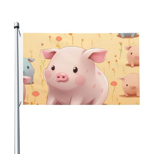 Bunte niedliche Tierflaggen für den Außenbereich, 90 x 150 cm, doppelseitige saisonale Gartenflagge, Banner mit Ösen, Outdoor-Flagge für Hausdekorationen, Fotohintergrund Bunte niedliche Tierflaggen für den Außenbereich, 90 x 150 cm, doppelseitige saisonale Gartenflagge, Banner mit Ösen, Outdoor-Flagge für Hausdekorationen, Fotohintergrund von Judjfedo