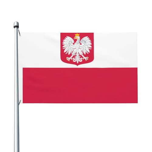 Flagge von Polen, 90 x 150 cm, doppelseitige Flagge, robustes Banner für den Innen- und Außenbereich, ideal für Innen- und Außendekoration Flagge von Polen, 90 x 150 cm, doppelseitige Flagge, robustes Banner für den Innen- und Außenbereich, ideal für Innen- und Außendekoration von Judjfedo