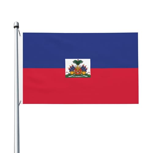 Haitianische Flagge, 90 x 150 cm, doppelseitig, strapazierfähig, für Innen- und Außendekoration Haitianische Flagge, 90 x 150 cm, doppelseitig, strapazierfähig, für Innen- und Außendekoration von Judjfedo