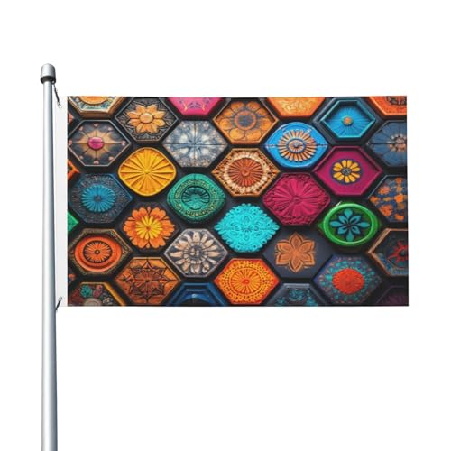 Schöne Kosmetiktasche, 90 x 150 cm, doppelseitige Flagge, robustes Banner für den Innen- und Außenbereich, ideal für Innen- und Außendekoration Schöne Kosmetiktasche, 90 x 150 cm, doppelseitige Flagge, robustes Banner für den Innen- und Außenbereich, ideal für Innen- und Außendekoration von Judjfedo