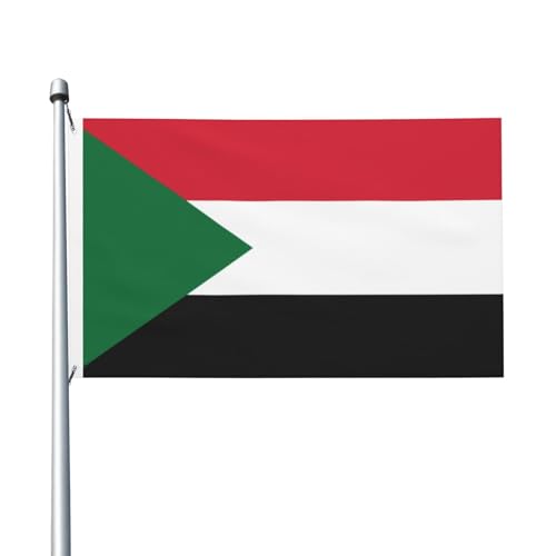 Sudanesische Flagge, 90 x 150 cm, doppelseitige Flagge, robustes Banner für den Innen- und Außenbereich, ideal für Innen- und Außendekoration Sudanesische Flagge, 90 x 150 cm, doppelseitige Flagge, robustes Banner für den Innen- und Außenbereich, ideal für Innen- und Außendekoration von Judjfedo