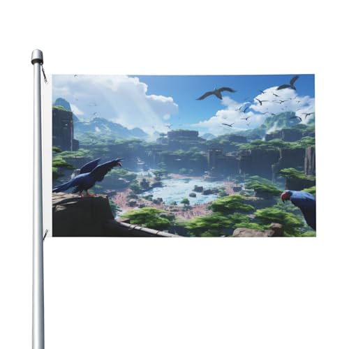 The Forgotten Kingdom doppelseitige Flagge, 7,6 x 12,7 cm, strapazierfähig, dekorativ, ideal für Garten, Schlafzimmer und Partydekoration The Forgotten Kingdom doppelseitige Flagge, 7,6 x 12,7 cm, strapazierfähig, dekorativ, ideal für Garten, Schlafzimmer und Partydekoration von Judjfedo