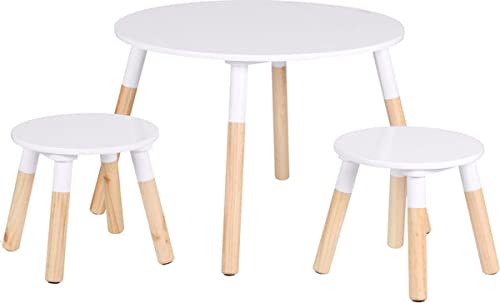 Judy Wild "Dream KINDERTISCH D55XH42CM MIT 2 HOCKERN D27,5XH25CM von Judy Wild