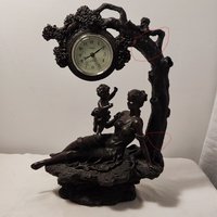Jugendstil Uhr Aus Kunstharz Vintage Tisch - & Kamindekor von Judycollections