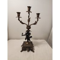 Vintage Messing/Kupfer Engel/Cherub Kerzenhalter, Kerzenständer, Wohndekoration, Sammlerstück, Geschenkideen von Judycollections