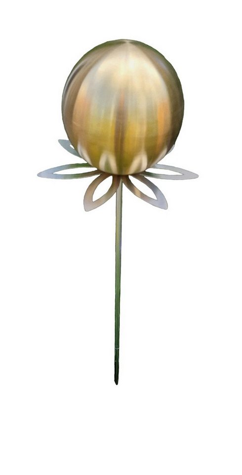 Jürgen Bocker - Gartenambiente Gartenstecker Blütenzauber Paris Rosenkugel 15 cm Edelstahl Gartenstecker Stab 80 cm von Jürgen Bocker - Gartenambiente