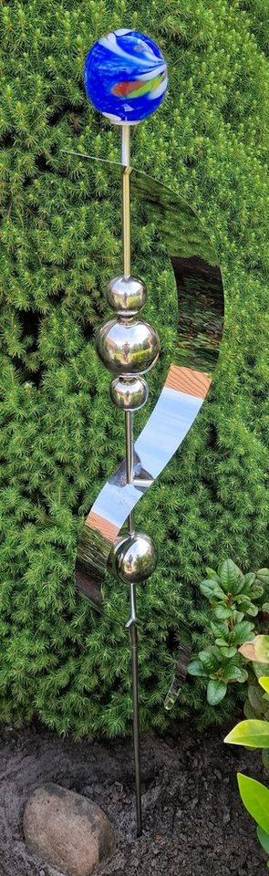 Jürgen Bocker - Gartenambiente Gartenstecker Glaszauber Merkur aus Edelstahl 150 cm Glaskugel von Jürgen Bocker - Gartenambiente