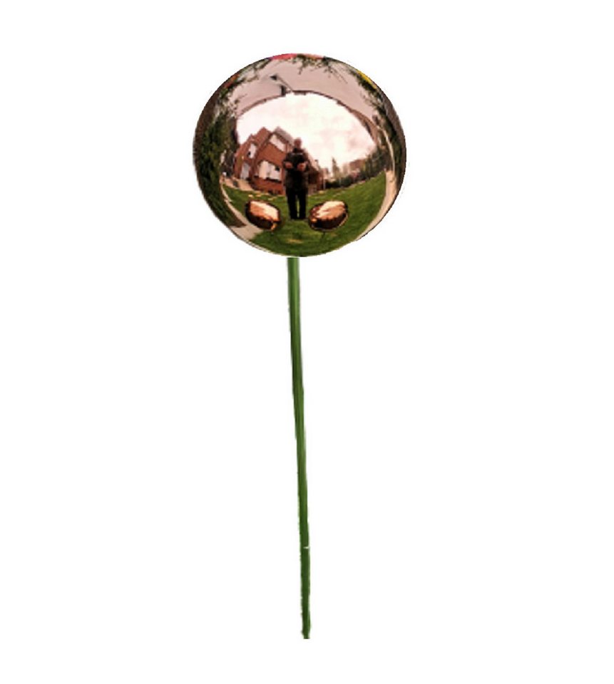 Jürgen Bocker - Gartenambiente Gartenstecker Rosenkugel Edelstahl Golden Rose poliert Stab 80 cm Gartenstecker von Jürgen Bocker - Gartenambiente