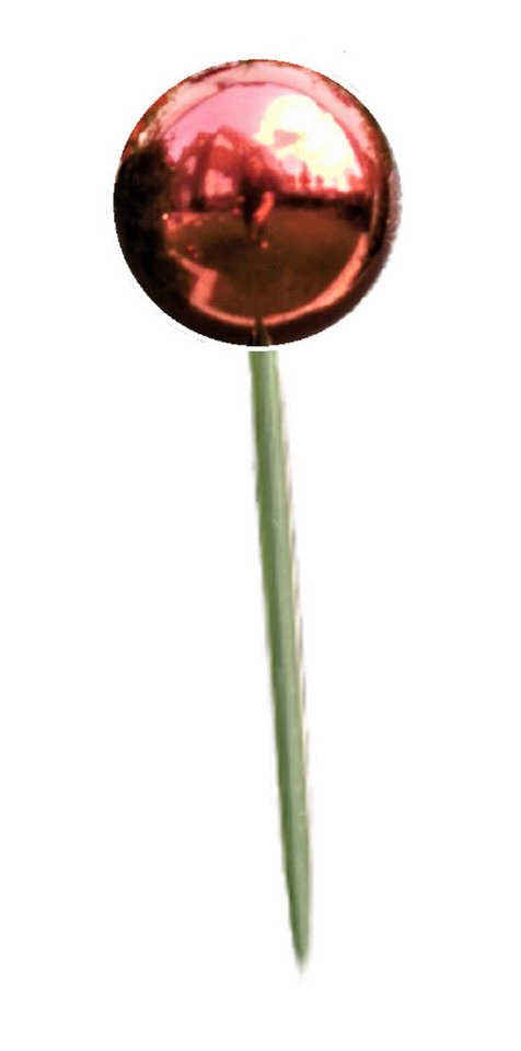 Jürgen Bocker - Gartenambiente Gartenstecker Rosenkugel Edelstahl rot poliert Stab 80 cm Gartenstecker Beetstecker von Jürgen Bocker - Gartenambiente