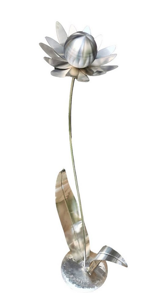 Jürgen Bocker - Gartenambiente Gartenstecker Blume Palermo Edelstahl Kugel matt 120 cm Dekoration Garten von Jürgen Bocker - Gartenambiente