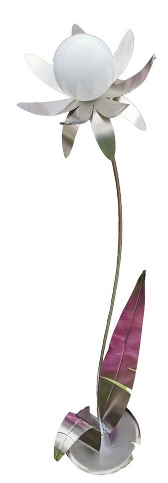 Jürgen Bocker - Gartenambiente Gartenstecker Blume Palermo Edelstahl Kugel weiß poliert 120cm von Jürgen Bocker - Gartenambiente