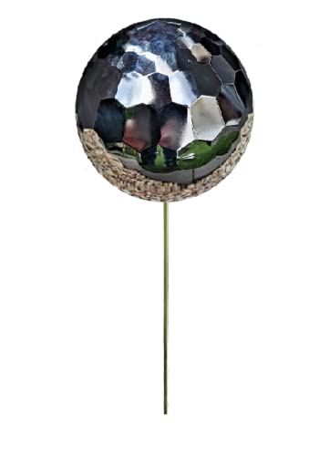 Jürgen Bocker Garten-Ambiente Rosenkugel Diamond 10 cm mit Stab 80 cm Edelstahl poliert Gartenstecker Dekokugel Dekorationskugel Kugel von Jürgen Bocker Garten-Ambiente