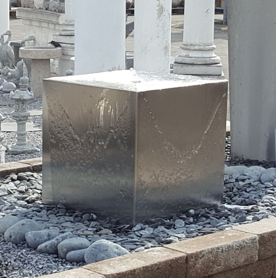 Jürgen Bocker - Gartenambiente Gartenbrunnen Brunnenquader Edelstahl matt Garten versch. Größen von 30 - 60 cm von Jürgen Bocker - Gartenambiente