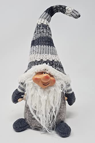 Deko Figur Wichtel Gnom Zwerg mit Bart Mann, Textil , Weihnachtsdeko Herbst Weihnachtswichtel Dekofigur Winter Weihnachten Kantenhocker (Skifahrer Mann) von Jürgen Schleiß Konfektion