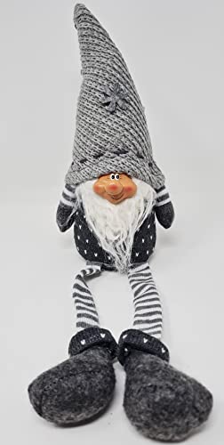 Jürgen Schleiß Konfektion Deko Figur Wichtel Gnom Zwerg mit Bart Mann, Textil, Weihnachtsdeko Herbst Weihnachtswichtel Dekofigur Weihnachten Kantenhocker (Kantenhocker gr 45cm Mann), CK20011-14 Mann von Jürgen Schleiß Konfektion